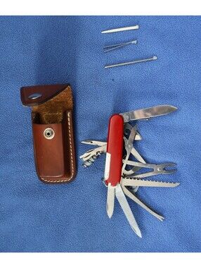 Victorinox Switzerland Stainless Rostfrei Officier Suisse Swiss Army Knife case